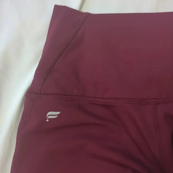 Fabletics Define PowerHold® Mid-Rise Legging, Color Black Cherry Size XXS - Picture 12 of 14